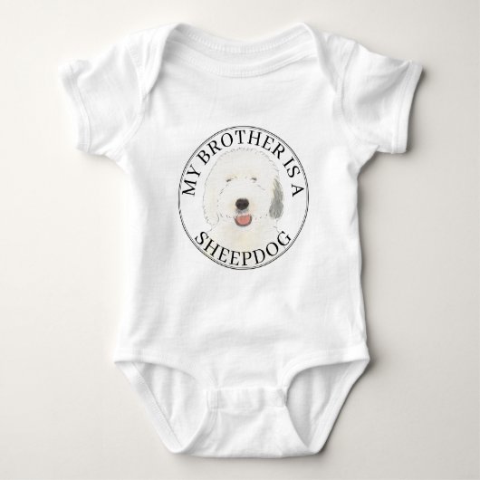 Oud Engels Sheepdog Romper (Voorkant)