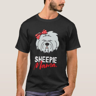 Oud Engels Sheepdog Sheepie Mom Mama Hond Vrouwen T-shirt