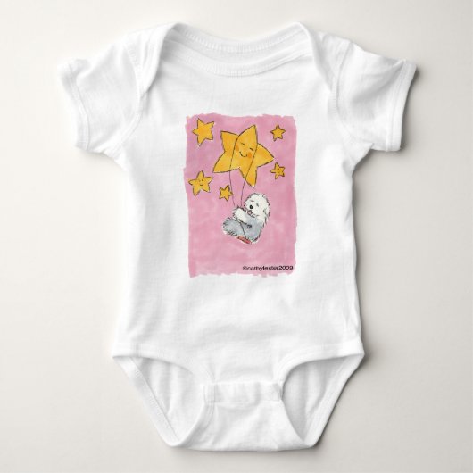 Oud Engels Sheepdog Star Romper (Voorkant)