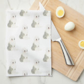 Oud Engels Sheepdog Theedoek (Quarter Fold)