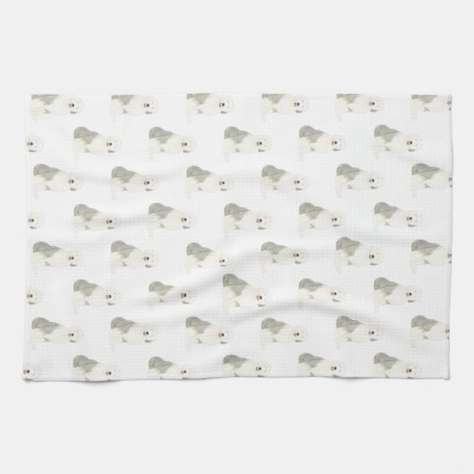 Oud Engels Sheepdog Theedoek (Horizontaal)