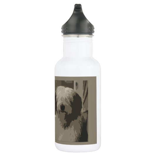 Oud Engels Sheepdogs Waterfles (Rechts)