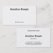 Oud Engels Tekst Nostalgische Classic Look Sjabloo Visitekaartje (Voorkant / Achterkant)