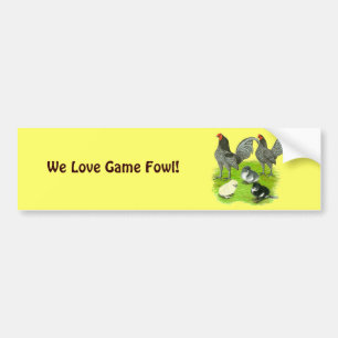 Oud Engelse Blauwe Game Familie Bumpersticker