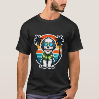 Oud-Engelse Herdershond Hondenbezitter Zomer Sfeer T-shirt