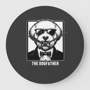 Oud-Engelse Schaapshond De Hondenvader Tuxedo Cool Grote Klok