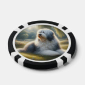 Oud-Engelse Schaapshond Poker Chips (Enkel)