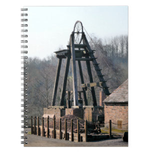 OUD ENGLAND PITHEAD-WINDWIEL NOTITIEBOEK