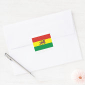 Oud-Ethiopische vlag bij Lion Judah Vierkante Sticker (Envelop)