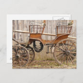 Oud Fancy paard Coach Buggy Briefkaart (Voorkant / Achterkant)