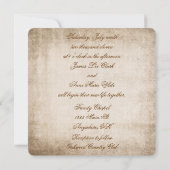 oud-Fashioned bruiloft bouquet Kaart (Achterkant)