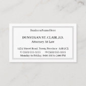 , oud fashioned en nostalgisch Visitekaartje (Voorkant)