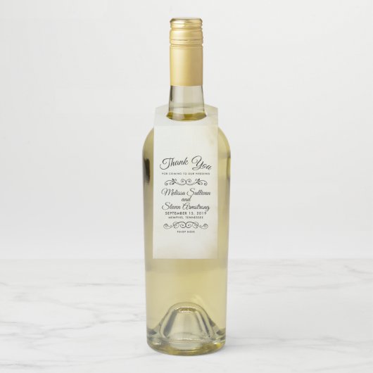  oud-fashioned Western thema Wedding Flessenhanger (Op fles)