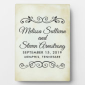  oud-fashioned Western thema Wedding Fotoplaat (voorkant)