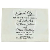 oud-fashioned Western thema Wedding Groot Cadeauzakje (Achterkant)