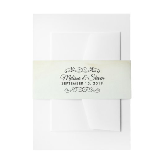  oud-fashioned Western thema Wedding Uitnodigingen Wikkel (Voorkant Voorbeeld)