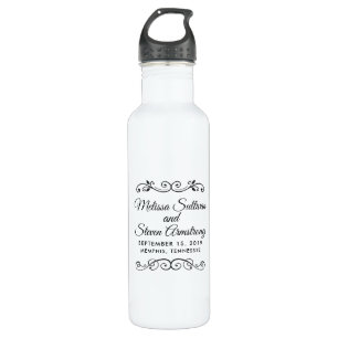  oud-fashioned Western thema Wedding Waterfles