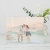 /oud foto-effect jubileumpaar aankondiging (Staand voorkant)