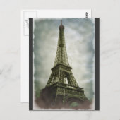 Oud fotoeffect Eiffel Tower Paris Briefkaart (Voorkant / Achterkant)