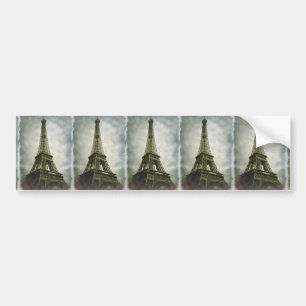 Oud fotoeffect Eiffel Tower Paris Bumpersticker