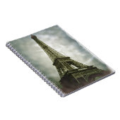 Oud fotoeffect Eiffel Tower Paris Notitieboek (Rechterzijde)