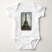 Oud fotoeffect Eiffel Tower Paris Romper (Voorkant)