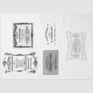 Oud Frans Advertentie Decoupage Papier