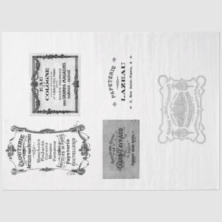 Oud Frans Advertentie Decoupage Papier