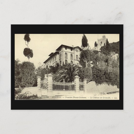 Oud Frans Briefkaart - Menton (Voorkant)