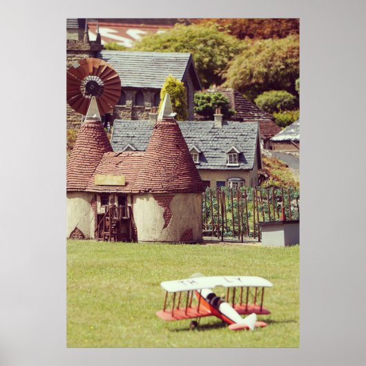 Oud Frans modeldorp Poster (Voorkant)
