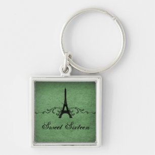 Oud Franse Bloemrijke Sleutelhanger Sweet 16, Groe