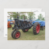 Oud-gasmotortractor Briefkaart (Voorkant / Achterkant)