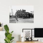 Oud gasstation: 1925 poster (Thuiskantoor)