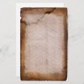 oud gebarsten  briefpapier (Voorkant / Achterkant)