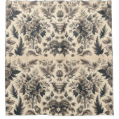 Oud  gebladerte ontwerp douchegordijn (Voorkant)