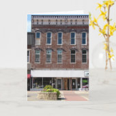 Oud gebouw in Washington, Iowa Kaart (Gele Bloem)