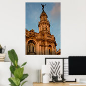 Oud gebouw Spire, Havana, Cuba Poster (Thuiskantoor)