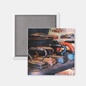 Oud-gefundeerde Irons Magneet (Voorkant / Achterkant)