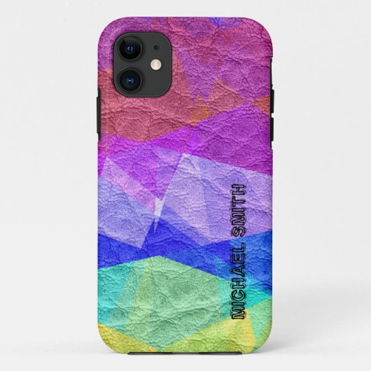 Oud gekleurd leder #7 Case-Mate iPhone case (Achterkant)