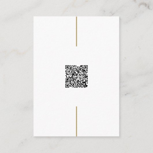 Oud Geld Crest Wedding Website QR Code Informatiekaartje (Achterkant)