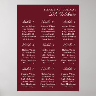 Oud Geld Elegante Trouwzaalstoelen Chart Poster
