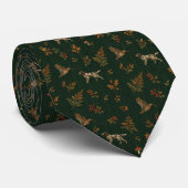 Oud Geld Houtsnip Pointer Herfstbos Stropdas (Opgerold)