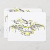 OUD GELD, TORTELDUIFJES, RSVP KAARTJE (Voorkant / Achterkant)