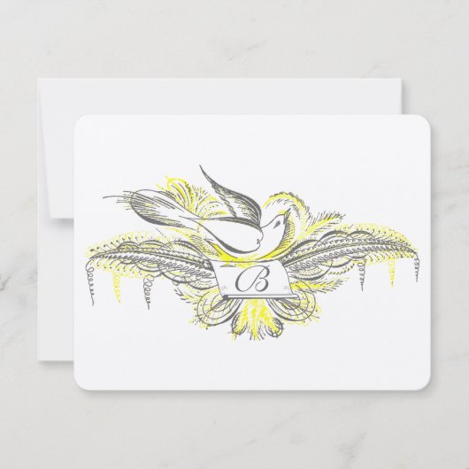 OUD GELD, TORTELDUIFJES, RSVP KAARTJE (Voorkant)