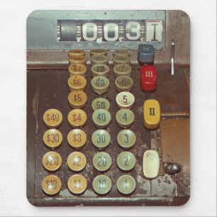 Oud geldregister - Antiek kasregister Muismat