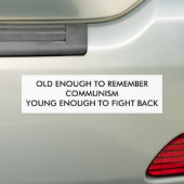 OUD GENOEG OM TE HERINNEREN BUMPERSTICKER (Op auto)