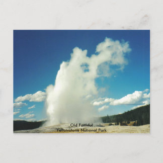 Oud getrouw @ Yellowstone National Park Briefkaart