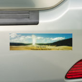 Oud getrouw Yellowstone National Park Bumpersticker (Op auto)