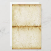  oud gevouwen briefpapier (Voorkant / Achterkant)