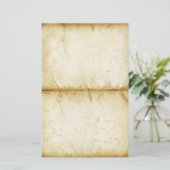  oud gevouwen briefpapier (Staand voorkant)